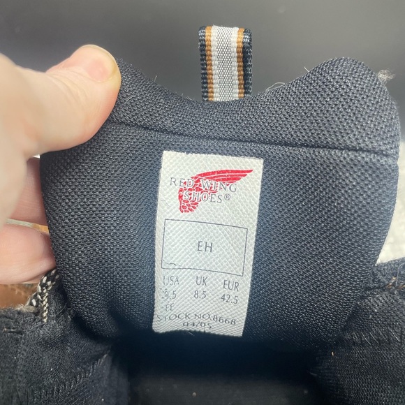 Redwing Mens 9.5 8668 Muscle Hiking Boots Brown Tan Leather Lace Up Made in USA - Picture 7 of 11